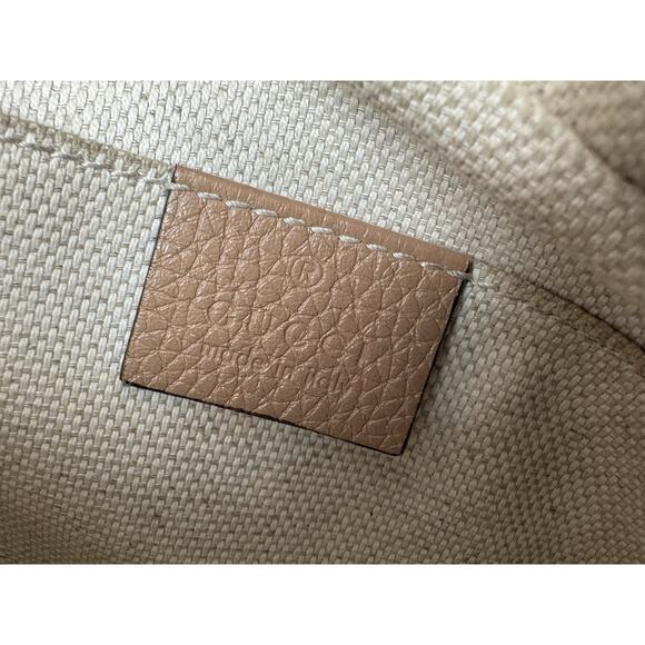 Gucci Soho Disco Small Leather Crossbody Bag Beige B-6 - Picture 12 of 16